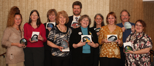 LEFT TO RIGHT: Josee Bermingham, Danielle Cawthorne, Debbie Johston, Margaret Mostert, Ted Lafebre, Liz Wilson, Chris Davis, Dale Smith, Mark Stafford, Kristi Flemming 